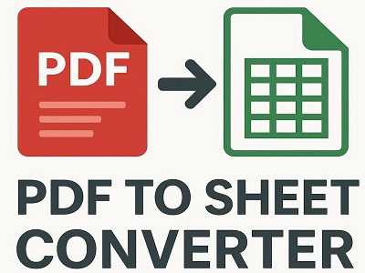 PDF to SHEET Converter
